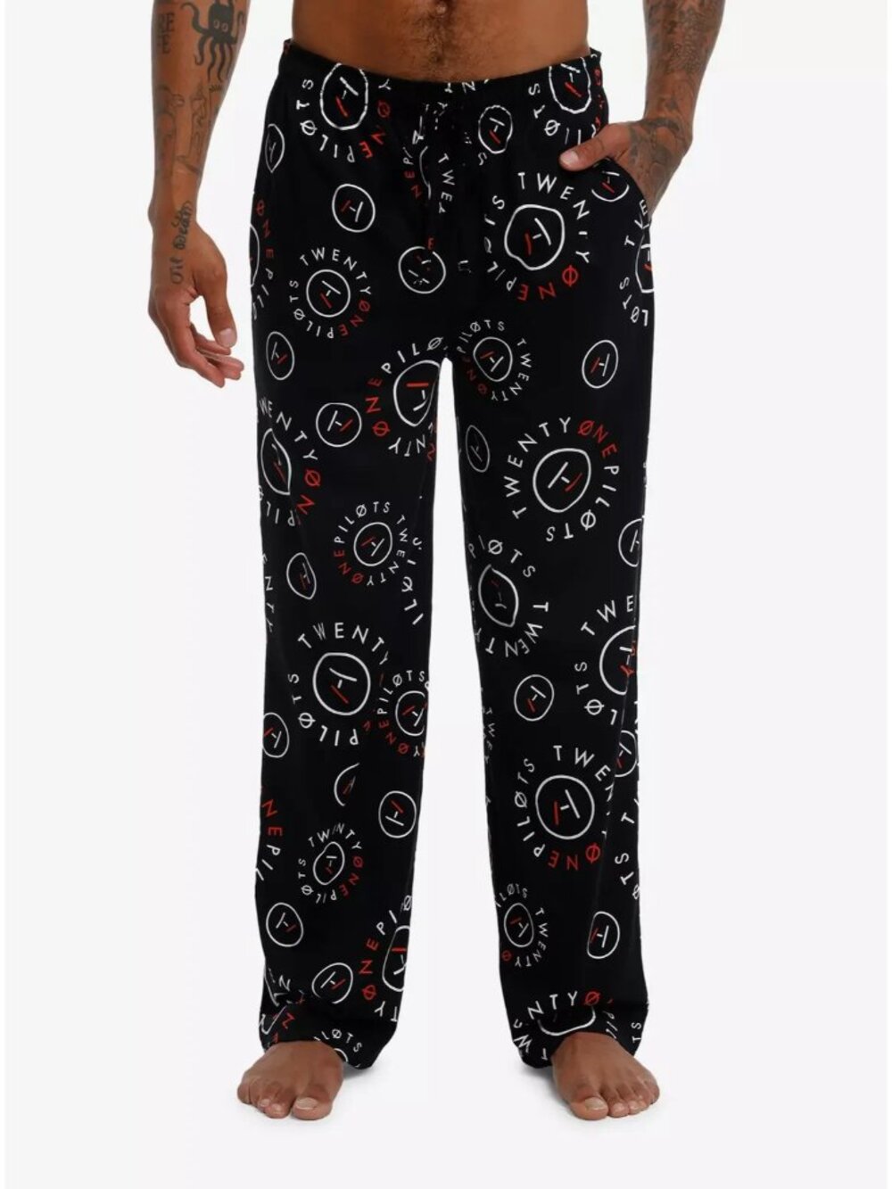 Twenty One Pilots All Over Print Pajama Pants SMALL 28-30 New